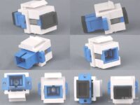 Wtyki i gniazda światłowodowe do montażu w panelach typu key