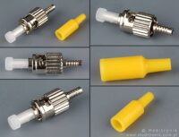 Złącze światłowodowe jednomodowe ST z 0,9mm osłonką żółtą