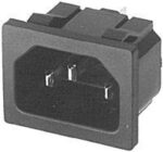 Z艂膮cze C14 na panel wciskane na zatrzask 20,5 x 26,7 mm Z艂膮cze C14 na panel wciskane na zatrzask 20,5 x 26,7 mm