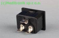 Złącze męskie C20 na panel wciskane otwór montażowy 32x24mm