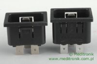 Z艂膮cze m臋skie C20 wciskane na panel otw贸r 24,3 x 32,3mm Z艂膮cze m臋skie C20 wciskane na panel otw贸r 24,3 x 32,3mm