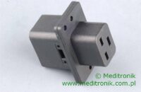 Adapter gniazdo C19 na wtyk C20 na panel wkręcany