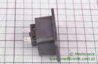 Złącze żeńskie C19 na panel przykręcane lutowane