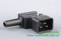 Złącze męskie C20 kątowe na kabel 3x2,1mm2 4789.1200