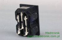Gniazdo 2 x C13 na panel wciskane