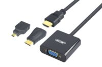 Unitek Y-6355 adapter Micro/Mini HDMI do VGA+audio