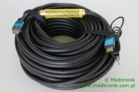 Kabel HDMI HDLink v1.4 wzmacniacz sygnału z obcjonalnym zasilaniem przez USB długość 30m