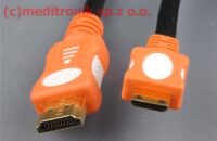 Kabel HDMI v1.4 długośc 1,8m wtyk HDMI na wtyk mini HDMI