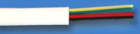 Kabel telefoniczny p艂aski 4-偶y艂owy bia艂y rolka 100m Kabel telefoniczny p艂aski 4-偶y艂owy bia艂y rolka 100m