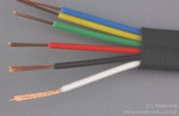 Kabel telefoniczny p艂aski 6-偶y艂owy czarny Kabel telefoniczny p艂aski 6-偶y艂owy czarny