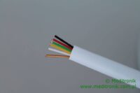 Kabel telefoniczny płaski 6-żyłowy 100% miedziany biały