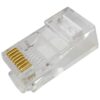 Wtyk RJ45 nieekranowany kat.5e na kabel okrągły (drut)100szt Wtyk RJ45 nieekranowany kat.5e na kabel okrągły (drut)100szt
