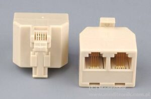 Adapter UTP do zestawienia 2 torów ethernet na jednym kablu