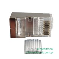 Wtyk RJ45 ekranowany kat.6A na kabel drut, linka 100szt Wtyk RJ45 ekranowany kat.6A na kabel drut, linka 100szt