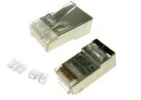 Wtyk RJ45 ekranowany kat.6a na kabel drut-linka max 23AWG