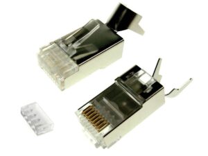 Wtyk RJ45 ekranowany kat.7 na kabel drut-linka max 23AWG