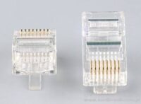 Wtyk RJ45 nieekranowany kat.5e na kabel okr膮g艂y (drut)100szt Wtyk RJ45 nieekranowany kat.5e na kabel okr膮g艂y (drut)100szt