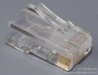 Wtyk RJ45 nieekranowany kat.5e na kabel okr膮g艂y (drut-linka) Wtyk RJ45 nieekranowany kat.5e na kabel okr膮g艂y (drut-linka)