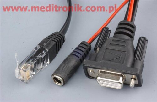 Kabel DB09/RJ45 z wydzielonym zasilaniem, kabel zasilający