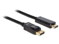 Kabel delock displayport-hdmi 2m wtyk/wtyk gold Kabel delock displayport-hdmi 2m wtyk/wtyk gold
