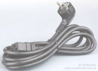 Kabel zasilający ze złączem Schuko i gniazdem C19