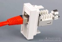 Moduł keystone gniazdo RJ45 FTP kat.6 montaż pionowy