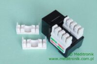 Modu艂 keystone gniazdo RJ45 UTP kat.6 czarne monta偶 pionowy Modu艂 keystone gniazdo RJ45 UTP kat.6 czarne monta偶 pionowy