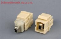 Modu艂 keystone FIREWIRE 4 pin gniazdo na gniazdo ivory Modu艂 keystone FIREWIRE 4 pin gniazdo na gniazdo ivory