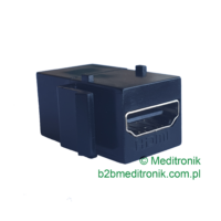 Modu艂 keystone gniazdo HDMI na gniazdo HDMI czarny Modu艂 keystone gniazdo HDMI na gniazdo HDMI czarny