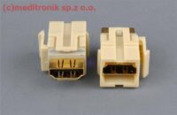 Modu艂 keystone gniazdo HDMI na gniazdo HDMI ivory Modu艂 keystone gniazdo HDMI na gniazdo HDMI ivory