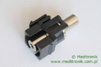 Moduł keystone JACK 3,5mm gniazdo na gniazdo kolor czarny