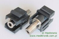 Moduł keystone JACK 3,5mm gniazdo na gniazdo kolor czarny