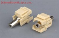 Modu艂 keystone JACK 3,5mm gniazdo na gniazdo ivory Modu艂 keystone JACK 3,5mm gniazdo na gniazdo ivory