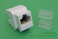 Molex moduł keystone gniazdo RJ45 UTP kat.6 poziome biały Molex moduł keystone gniazdo RJ45 UTP kat.6 poziome biały