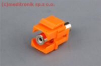 Moduł keystone RCA gniazdo na gniazdo kolor pomarańczowy