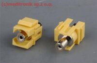 Moduł keystone RCA gniazdo na gniazdo kolor żółty