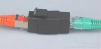 Adapter keystone przejściówka RJ45-RJ45 kat.5e UTP czarny