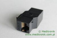 Adapter keystone przejściówka RJ45-RJ45 kat.6 UTP czarny