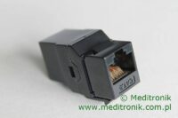 Adapter keystone przej艣ci贸wka RJ45-RJ45 kat.6 UTP czarny Adapter keystone przej艣ci贸wka RJ45-RJ45 kat.6 UTP czarny