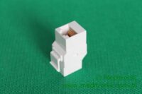 Adapter keystone przej艣ci贸wka RJ45-RJ45 kat.6 UTP bia艂y Adapter keystone przej艣ci贸wka RJ45-RJ45 kat.6 UTP bia艂y