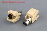 Modu艂 keystone S-Video gniazdo na gniazdo ivory Modu艂 keystone S-Video gniazdo na gniazdo ivory