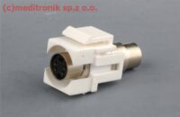 Moduł keystone S-Video gniazdo na gniazdo kolor biały