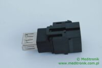 Modu艂 keystone USB-A, 2.0, gniazdo/gniazdo, kolor czarny Modu艂 keystone USB-A, 2.0, gniazdo/gniazdo, kolor czarny