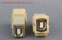 Modu艂 keystone USB-B, 2.0, gniazdo/gniazdo ivory Modu艂 keystone USB-B, 2.0, gniazdo/gniazdo ivory