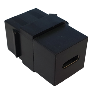 Adapter Keystone Snap-In USB 2.0 typ A-B czarny