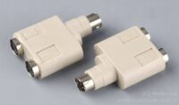 KABEL ADAPTER DO PS/2 NOTEBOOK;1 WTYK NA 2 GNIAZDA;MINIDIN06