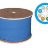 Kabel f/utp kat.6 lsoh dca 4x2x23awg 500m (niebieska powłoka) 25 lat gwarancji, badanie jakości laboratorium intertek (usa) ALANTEC