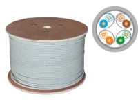 Kable f/ftp kat.6a lsoh 4x2x23awg dca 500m (10gb/s) 25 lat gwarancji, badanie jakości laboratorium force ALANTEC