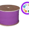 Kabel u/utp kat.6 lsoh 4x2x23awg b2ca 500m (fioletowa powłoka) 25 lat gwarancji, badanie jakości  intertek (usa) ALANTEC Kabel u/utp kat.6 lsoh 4x2x23awg b2ca 500m (fioletowa powłoka) 25 lat gwarancji, badanie jakości  intertek (usa) ALANTEC