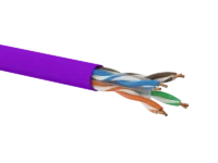 Kabel u/utp kat.6 lsoh 4x2x23awg dca 500m (fioletowa powłoka) 25 lat gwarancji, badanie jakości laboratorium intertek (usa) ALANTEC